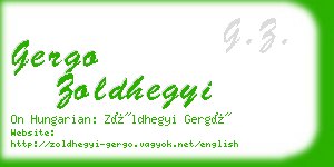 gergo zoldhegyi business card